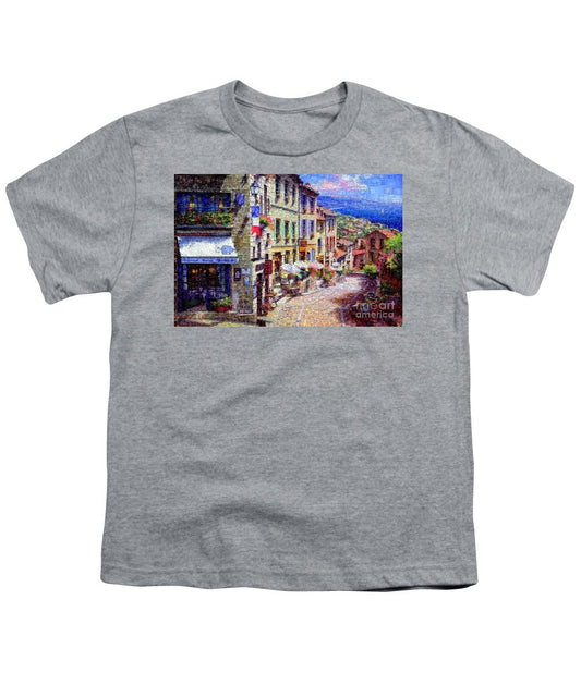 Youth T-Shirt - Quaint Streets From Nice France.