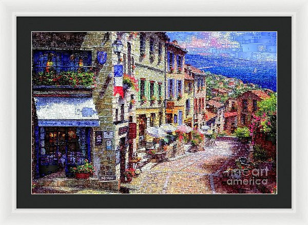 Framed Print - Quaint Streets From Nice France.