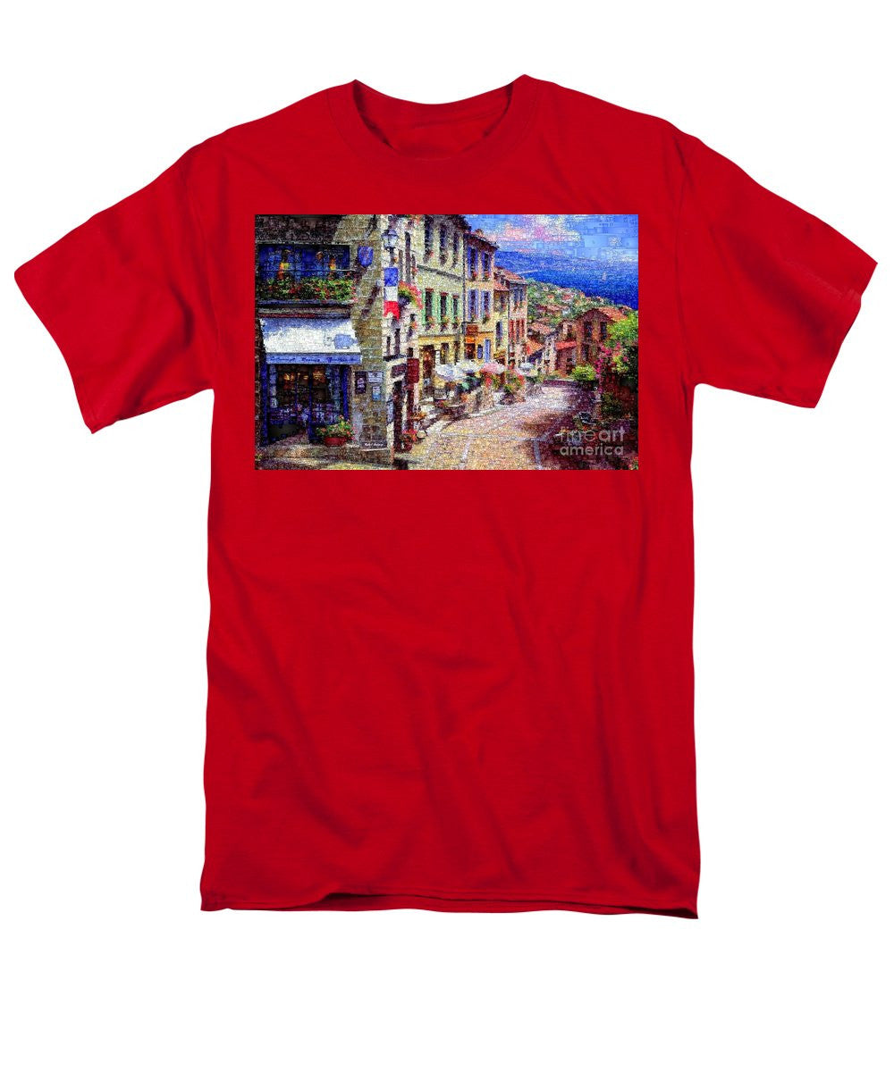 Men's T-Shirt  (Regular Fit) - Quaint Streets From Nice France.