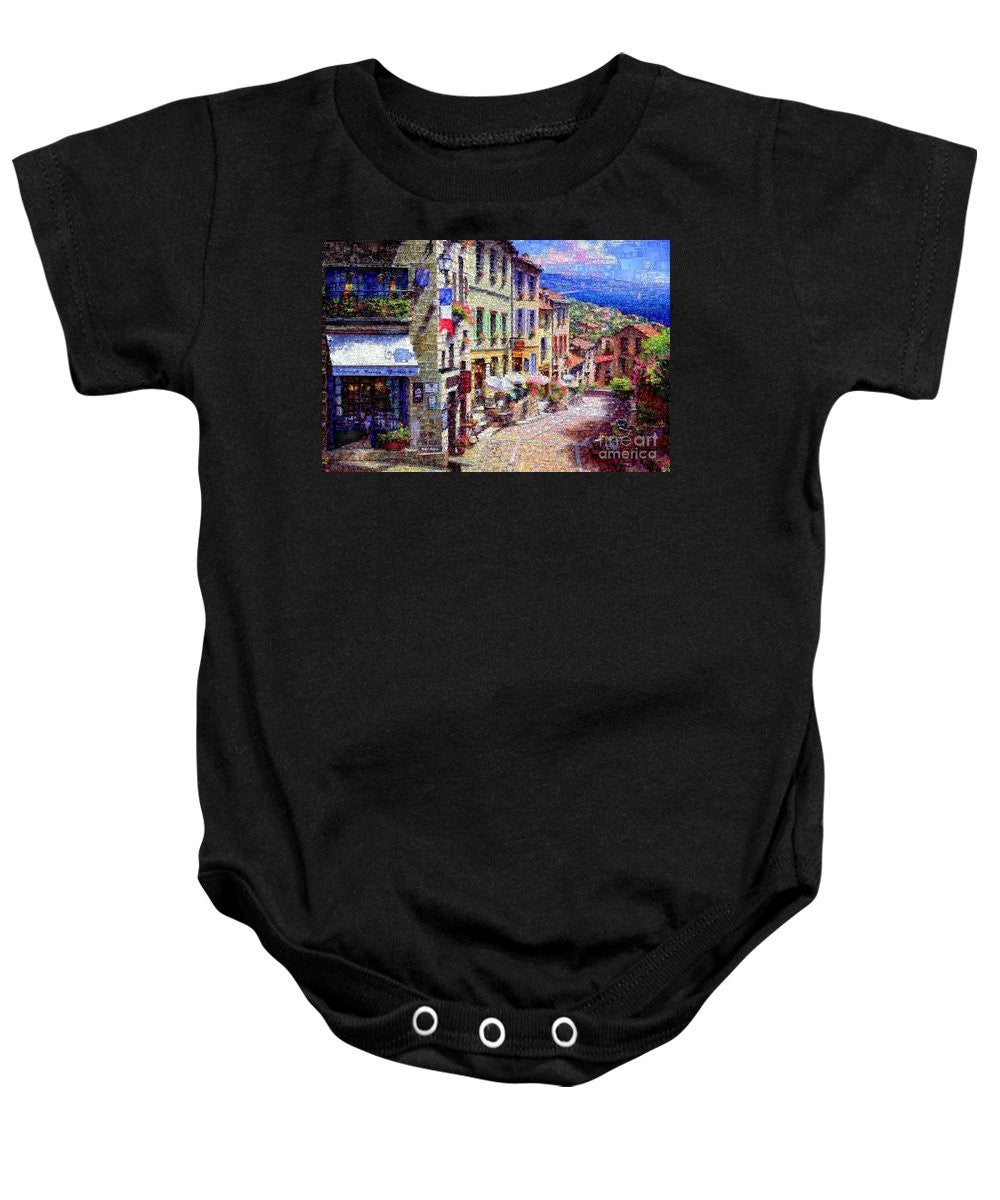 Baby Onesie - Quaint Streets From Nice France.