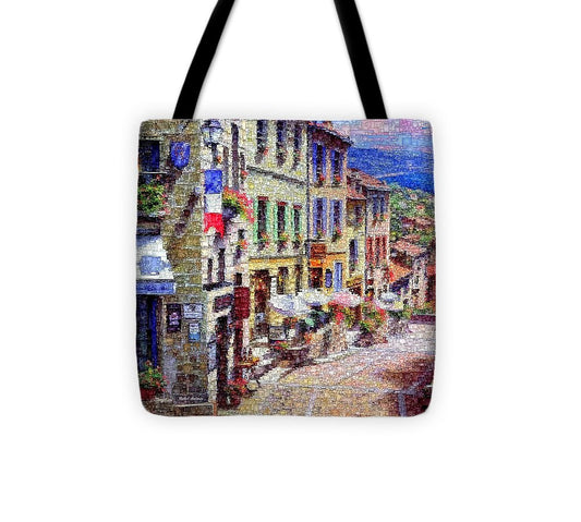 Tote Bag - Quaint Streets From Nice France.