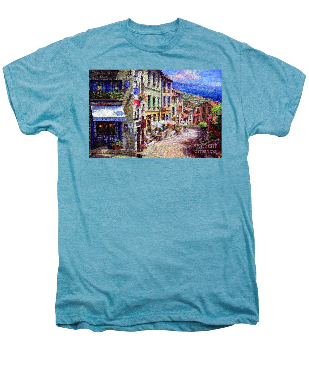 Men's Premium T-Shirt - Quaint Streets From Nice France.