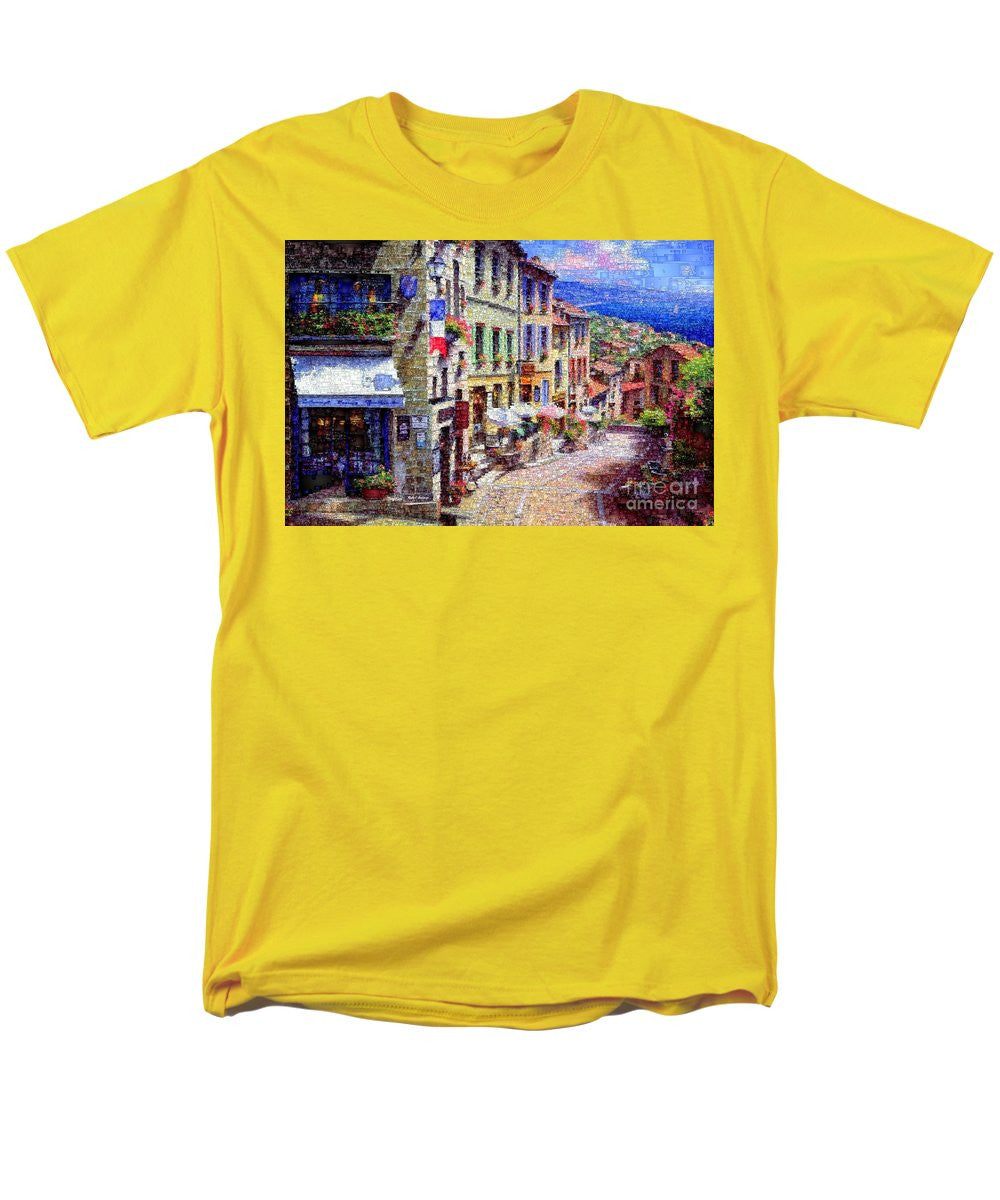 Men's T-Shirt  (Regular Fit) - Quaint Streets From Nice France.