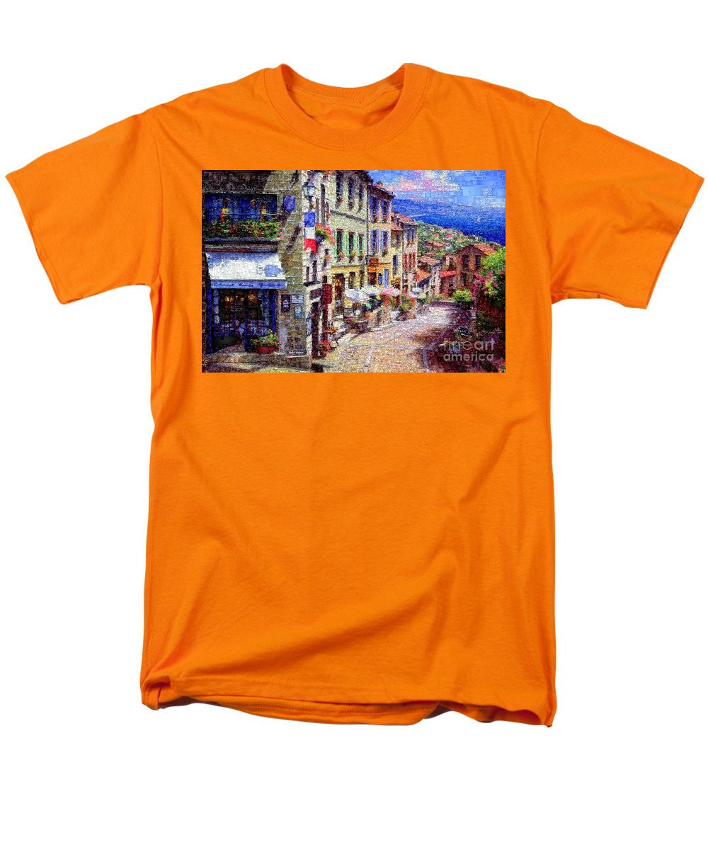 Men's T-Shirt  (Regular Fit) - Quaint Streets From Nice France.