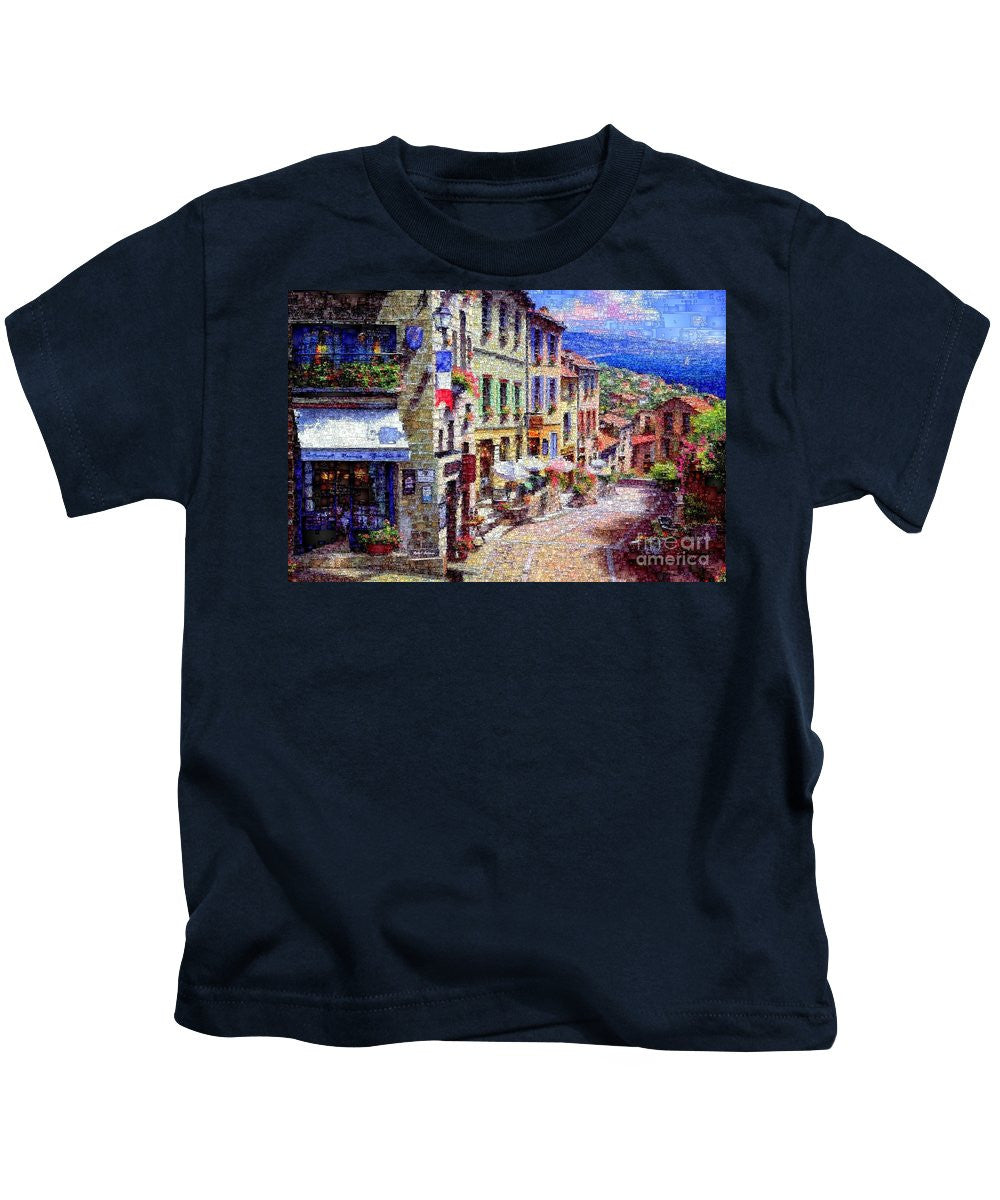 T-shirt pour enfants - Rues pittoresques de Nice, France.