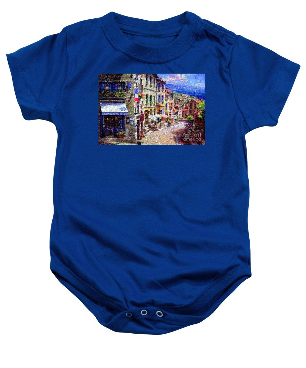 Baby Onesie - Quaint Streets From Nice France.