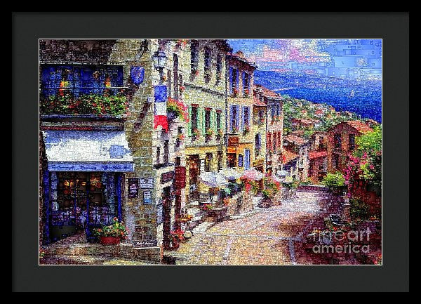 Framed Print - Quaint Streets From Nice France.