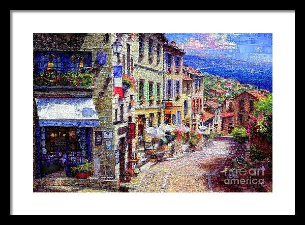 Framed Print - Quaint Streets From Nice France.