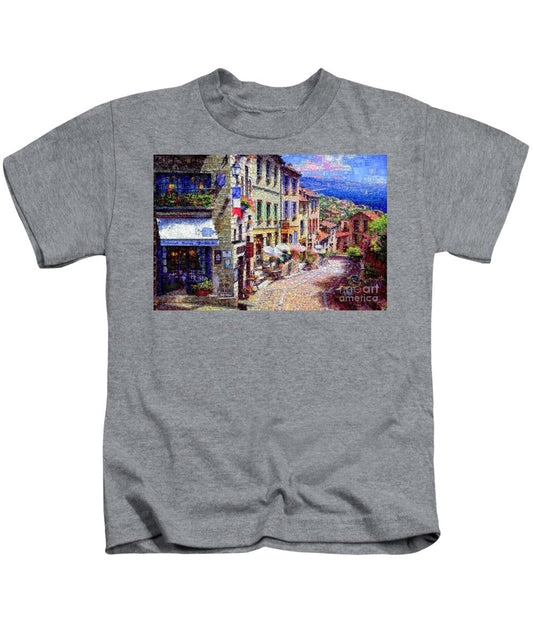 T-shirt pour enfants - Rues pittoresques de Nice, France.