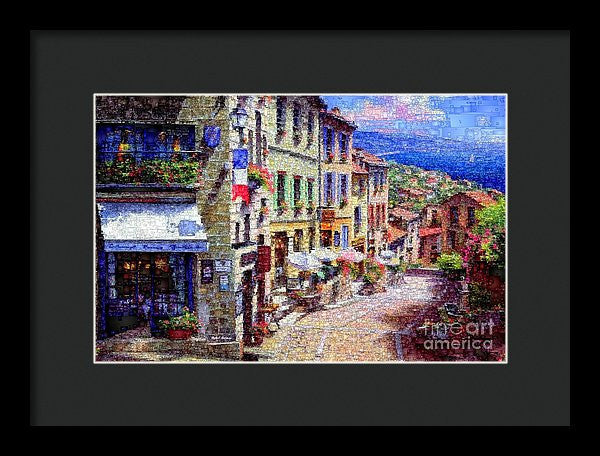 Framed Print - Quaint Streets From Nice France.