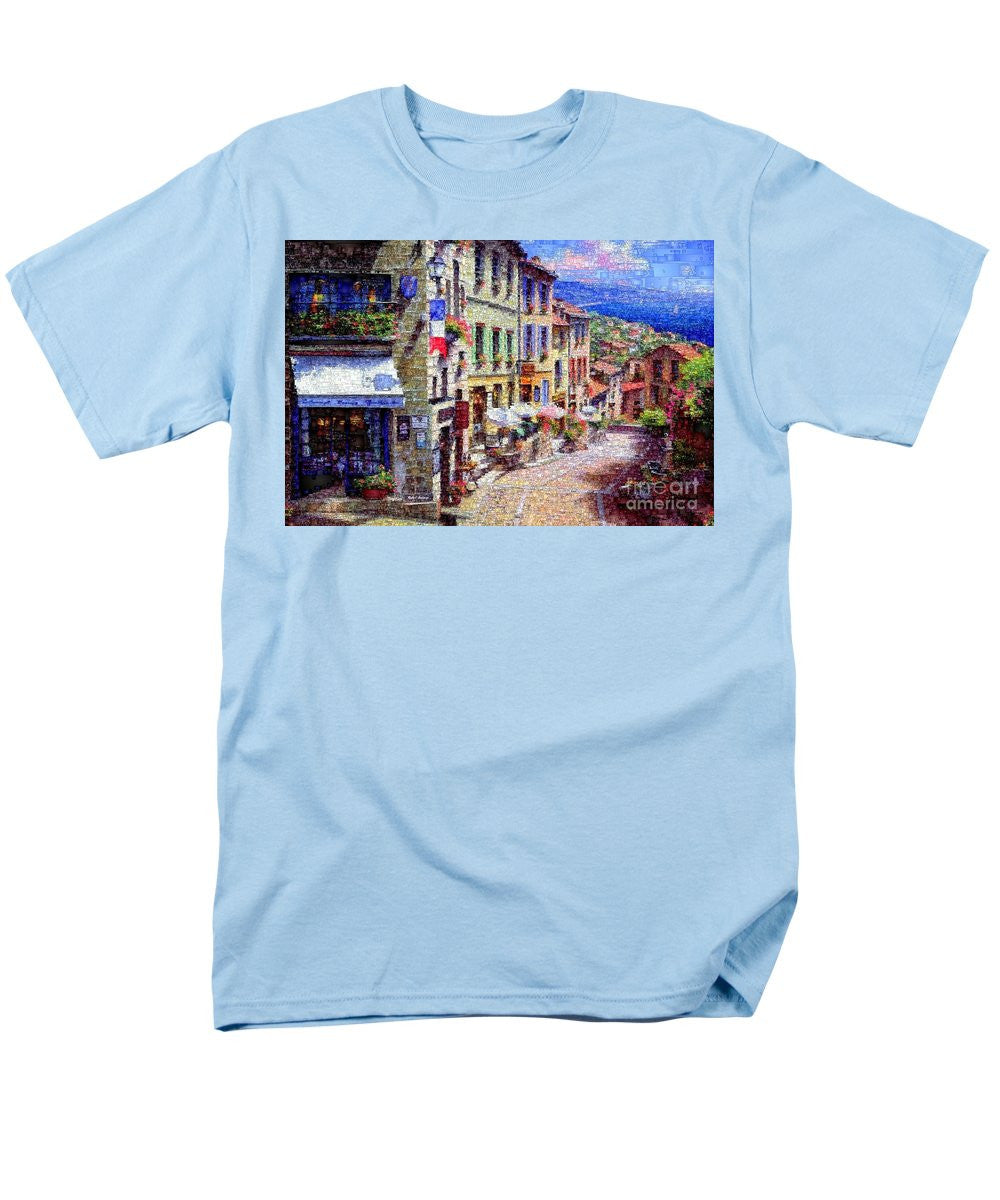 Men's T-Shirt  (Regular Fit) - Quaint Streets From Nice France.