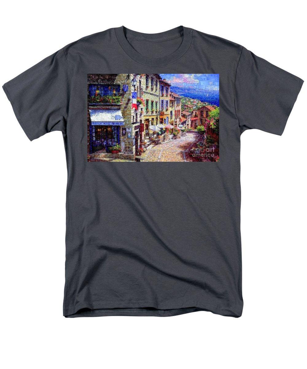 Men's T-Shirt  (Regular Fit) - Quaint Streets From Nice France.