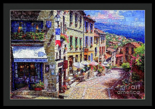 Framed Print - Quaint Streets From Nice France.