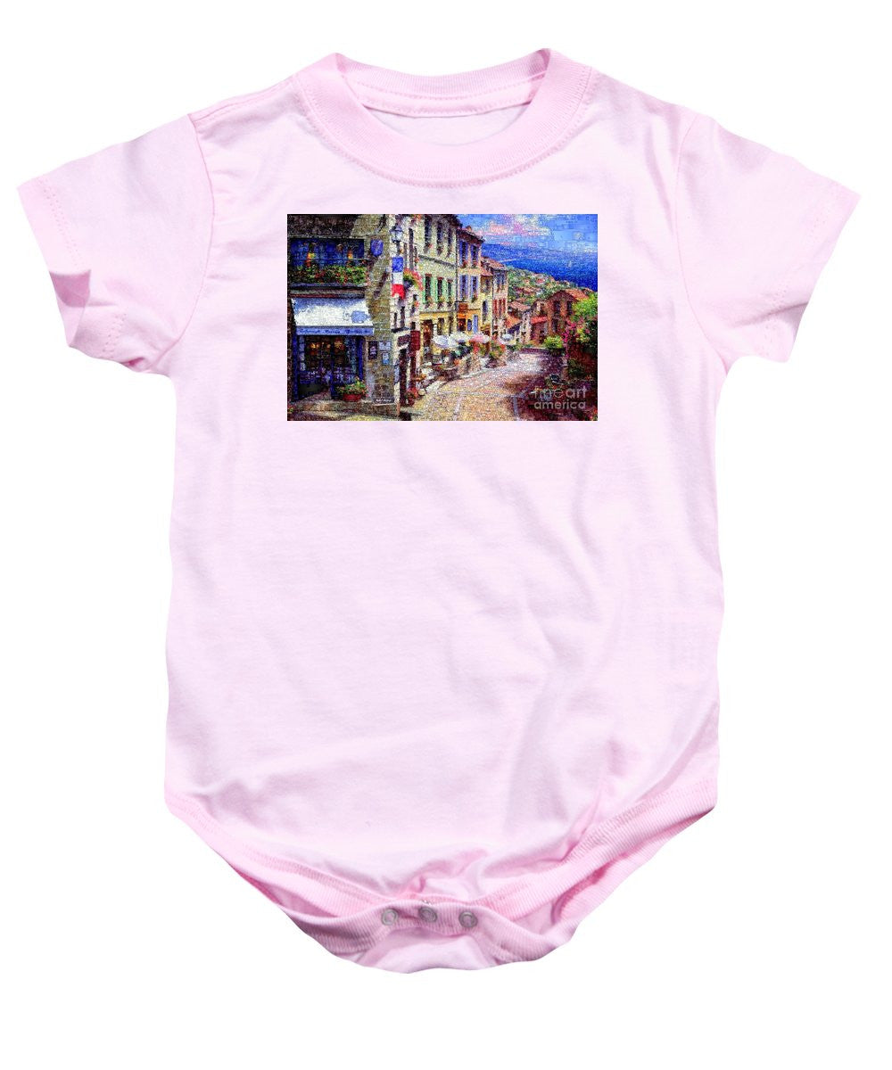 Baby Onesie - Quaint Streets From Nice France.