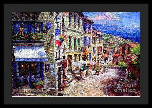 Framed Print - Quaint Streets From Nice France.