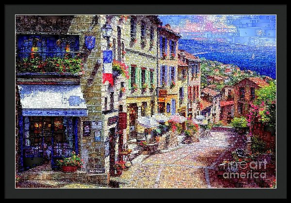 Framed Print - Quaint Streets From Nice France.