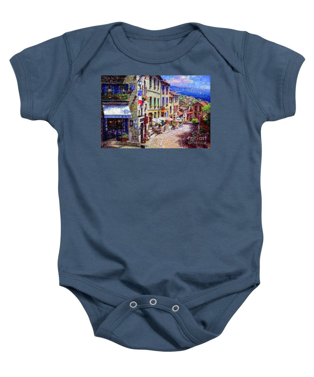 Baby Onesie - Quaint Streets From Nice France.