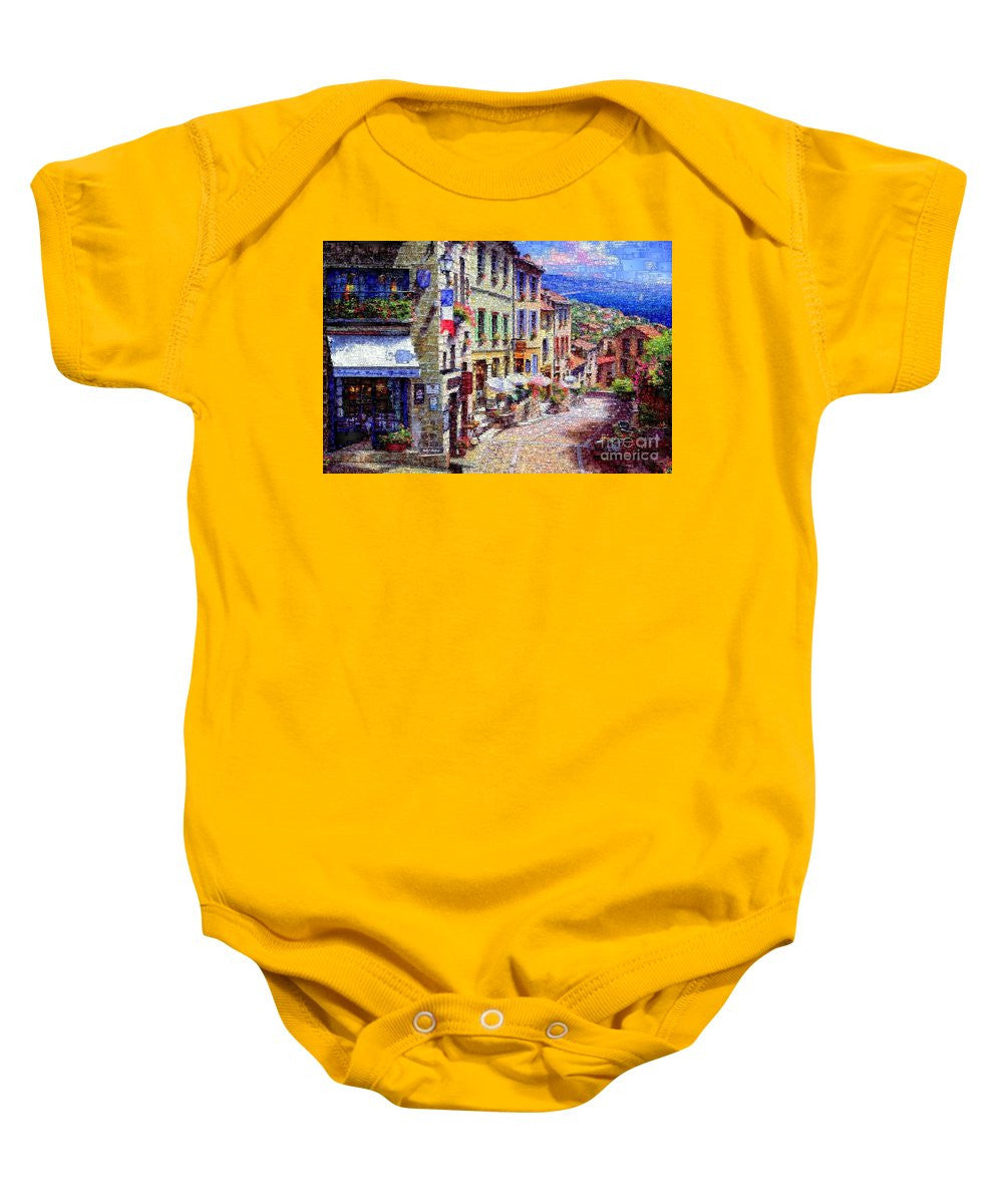 Baby Onesie - Quaint Streets From Nice France.