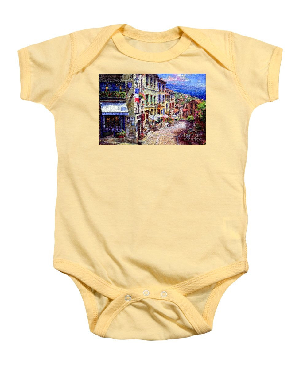 Baby Onesie - Quaint Streets From Nice France.