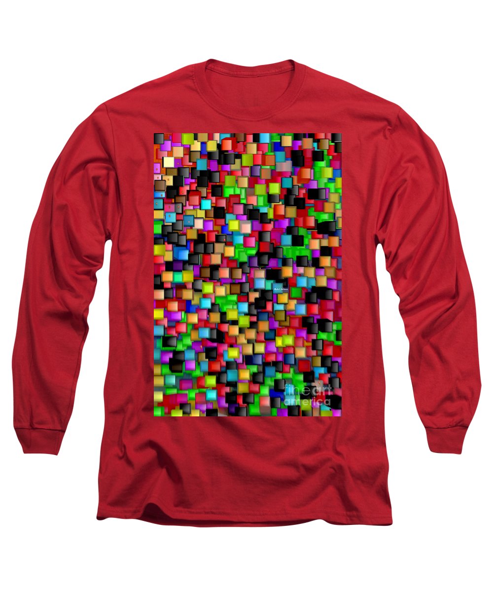 T-shirt à manches longues Rainbow Checkers 2