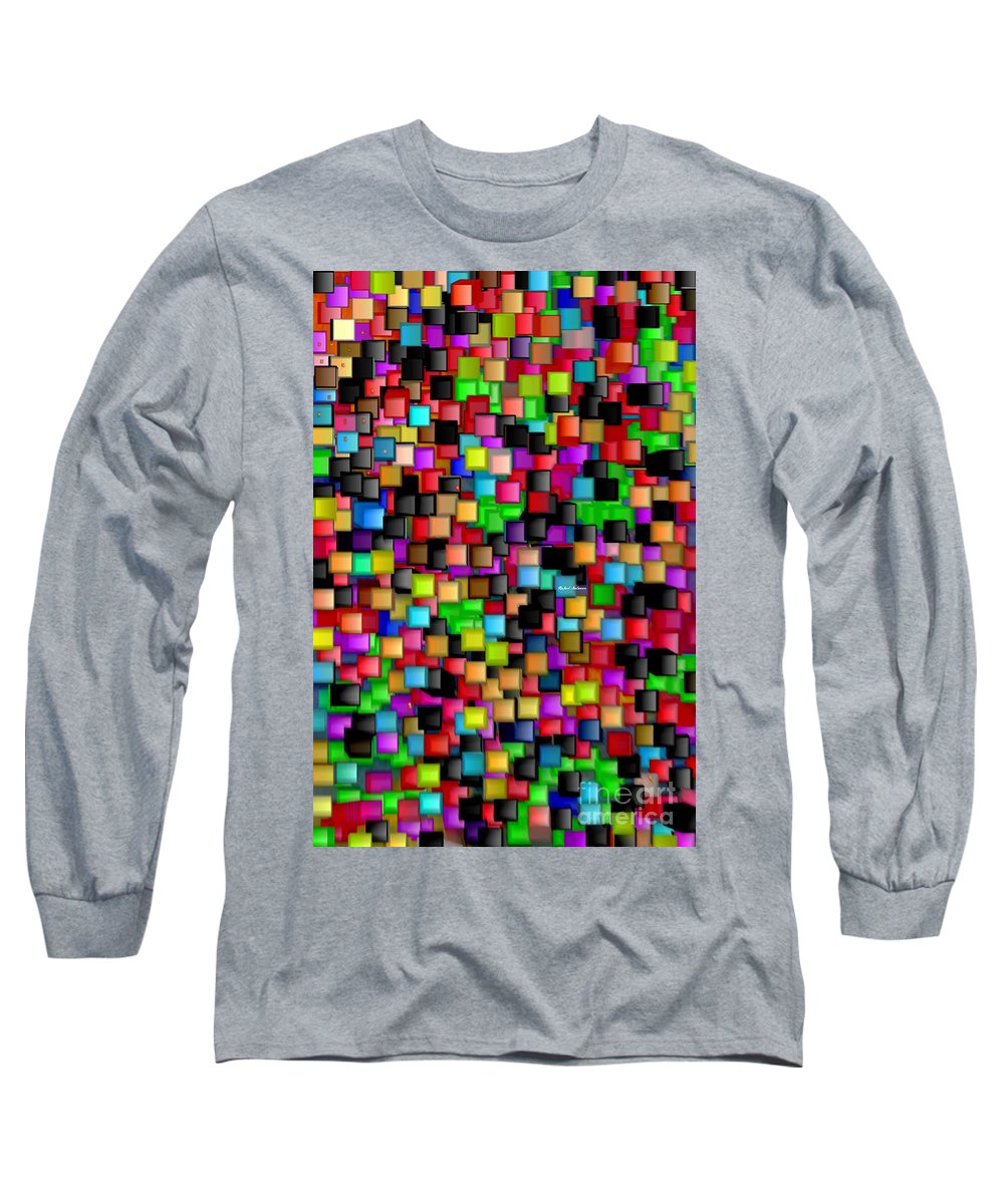 T-shirt à manches longues Rainbow Checkers 2