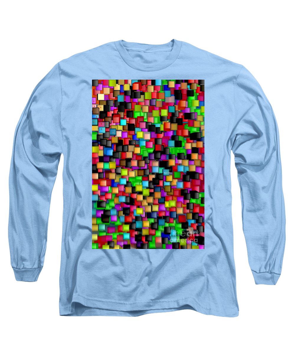 T-shirt à manches longues Rainbow Checkers 2