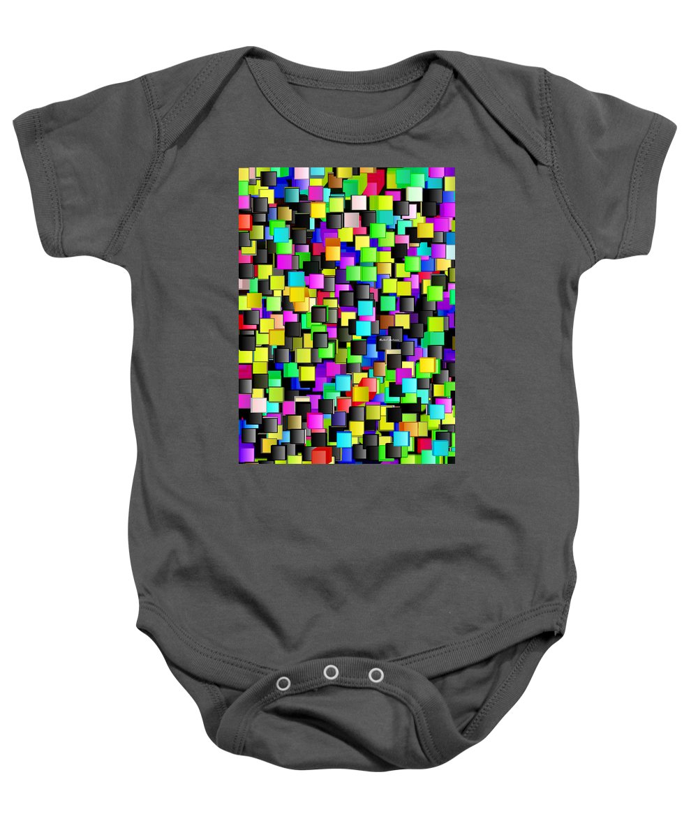 Rainbow Checkers - Baby Onesie