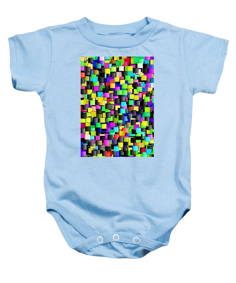 Rainbow Checkers - Baby Onesie