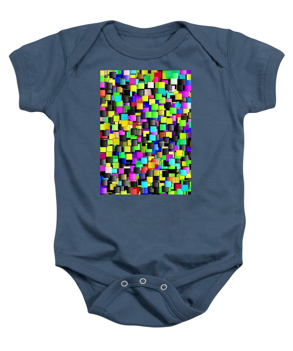 Rainbow Checkers - Baby Onesie