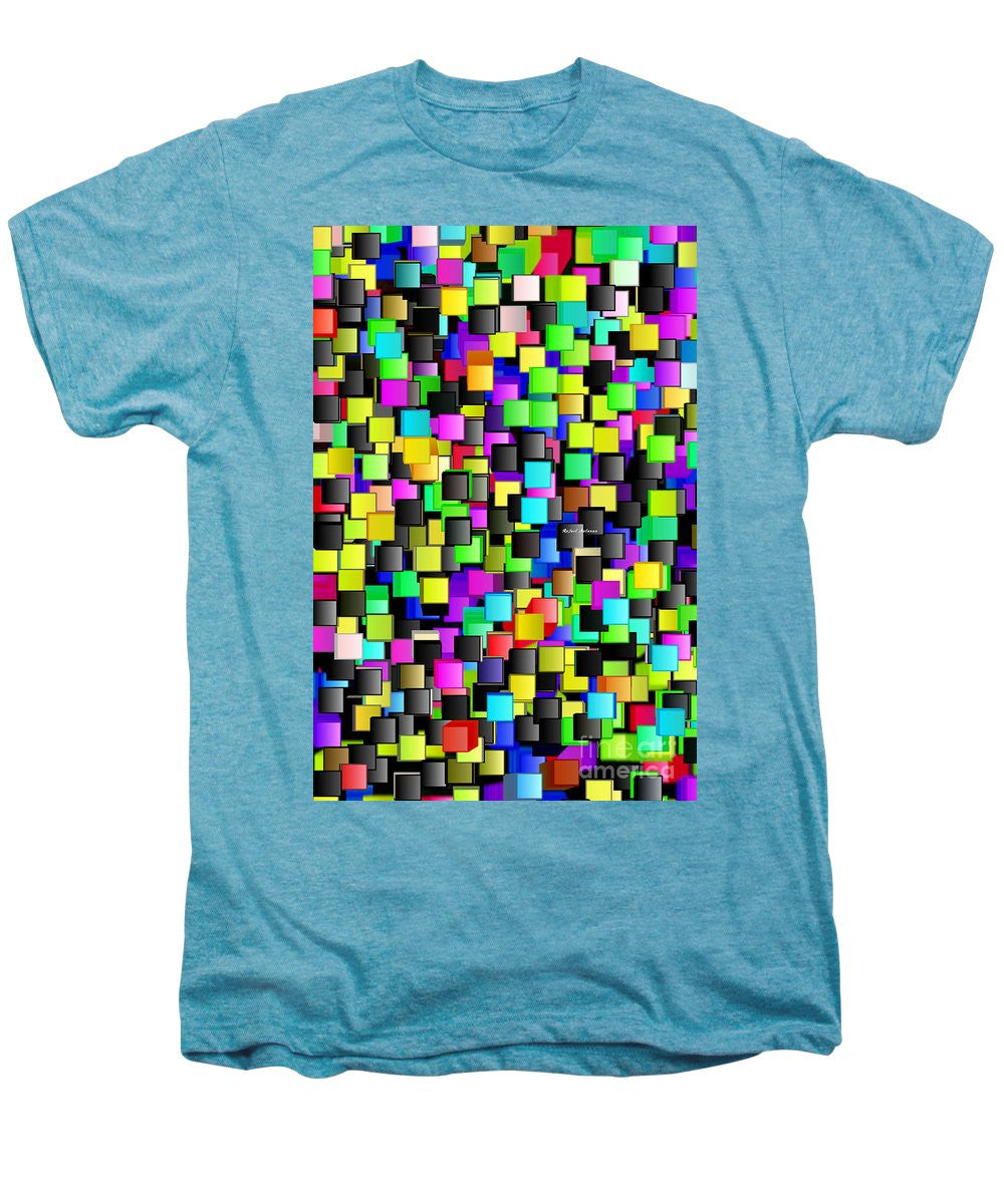 Rainbow Checkers - Men's Premium T-Shirt