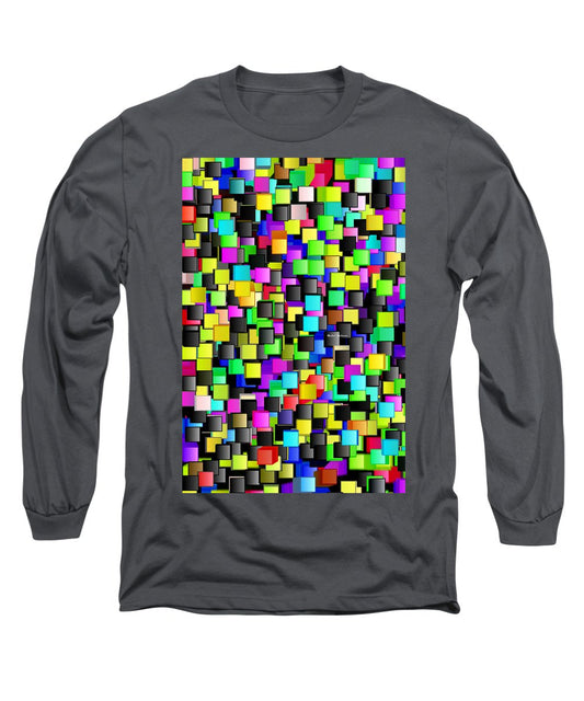 T-shirt à manches longues Rainbow Checkers