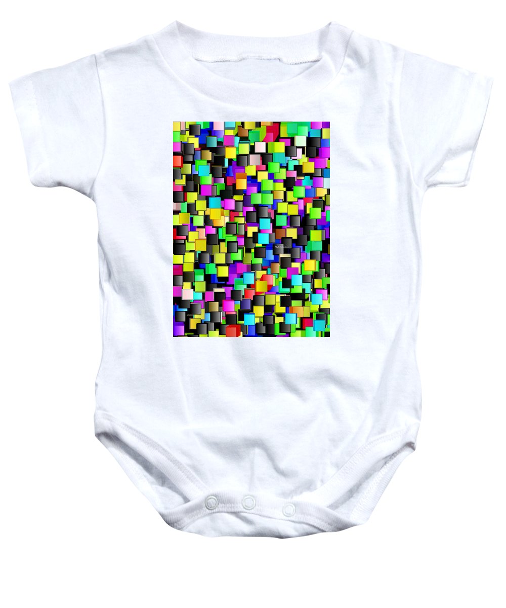 Rainbow Checkers - Baby Onesie