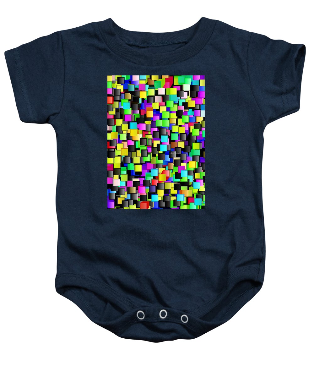 Rainbow Checkers - Baby Onesie