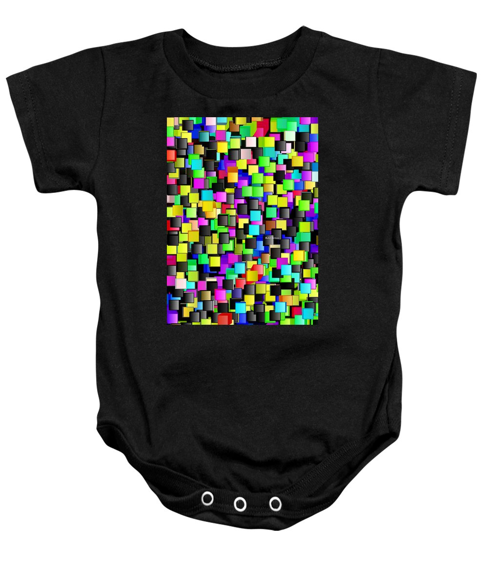 Rainbow Checkers - Baby Onesie