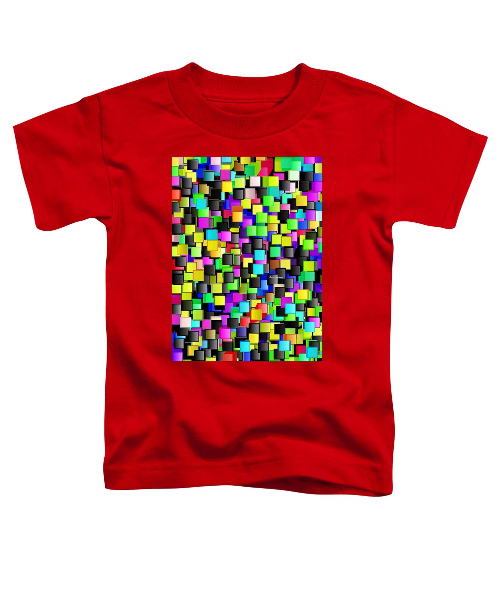 Rainbow Checkers - Toddler T-Shirt