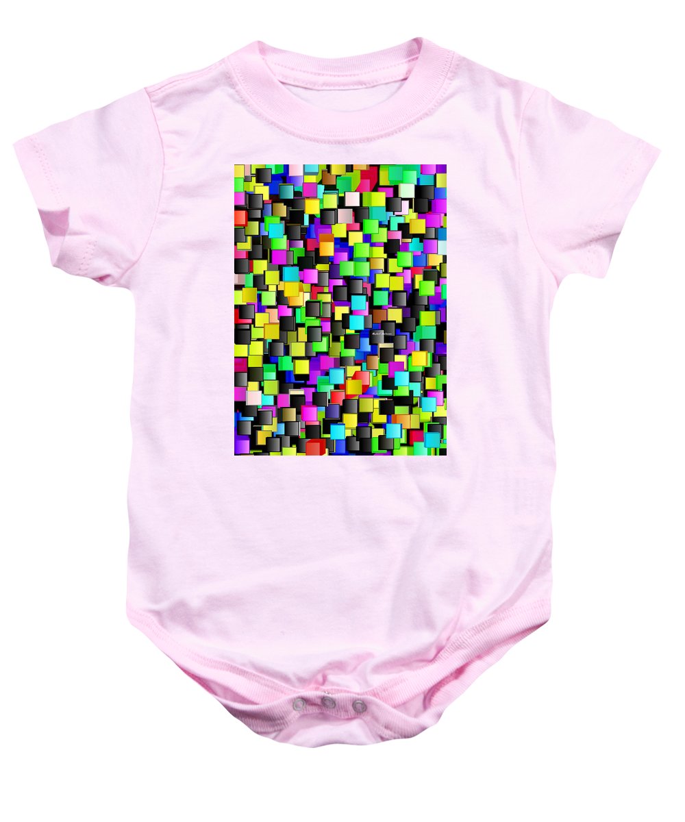 Rainbow Checkers - Baby Onesie