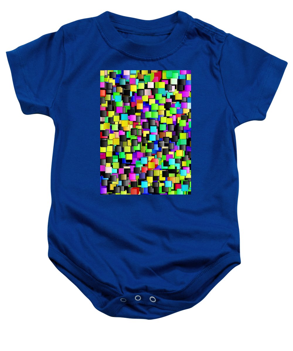 Rainbow Checkers - Baby Onesie