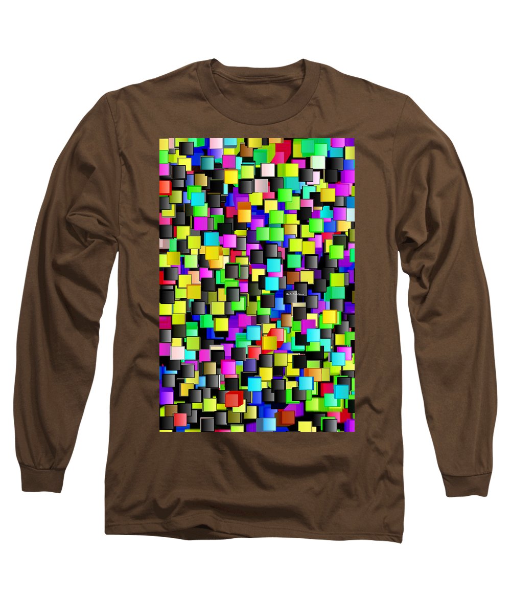 T-shirt à manches longues Rainbow Checkers