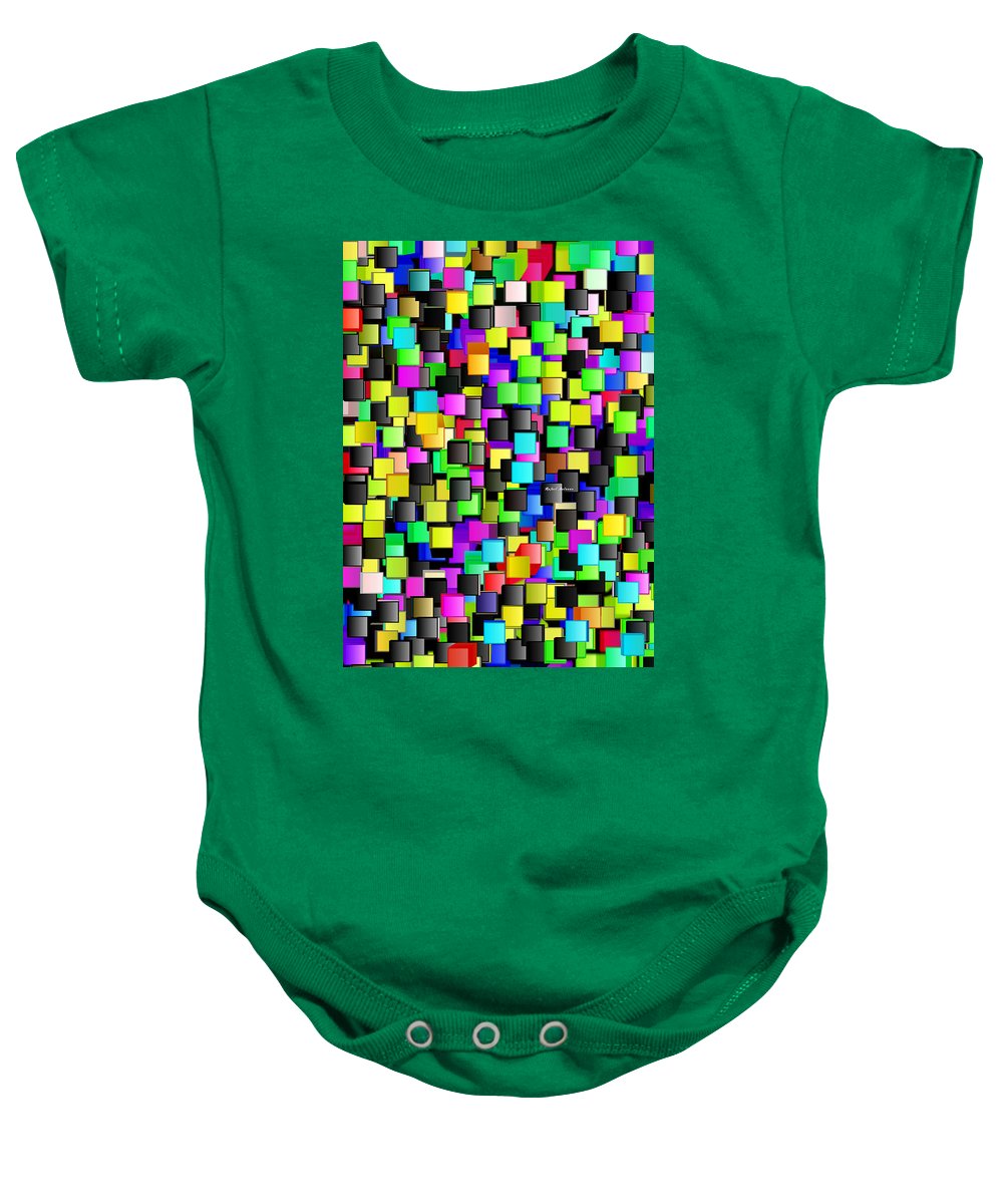 Rainbow Checkers - Baby Onesie