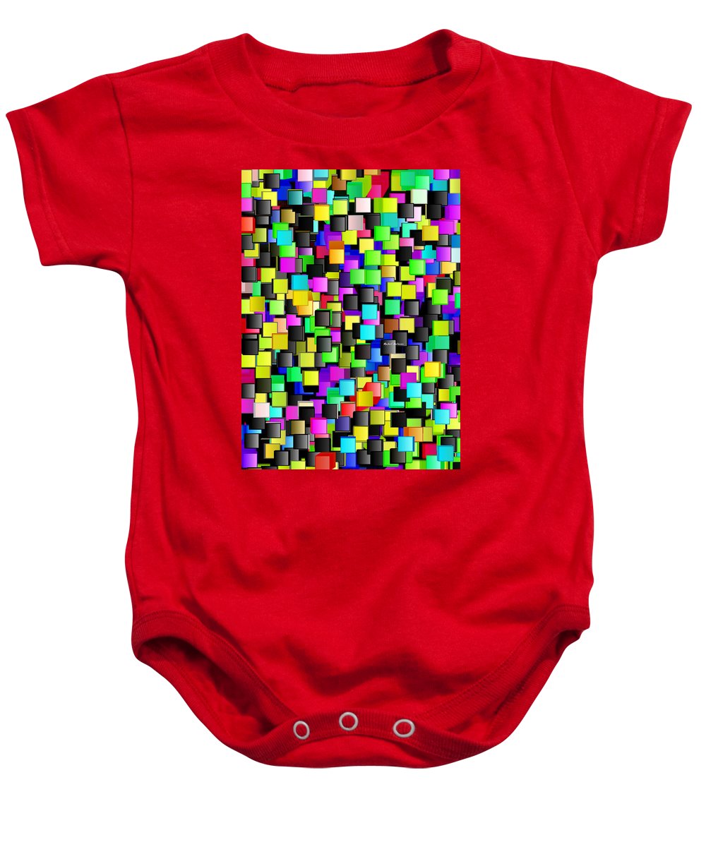 Rainbow Checkers - Baby Onesie