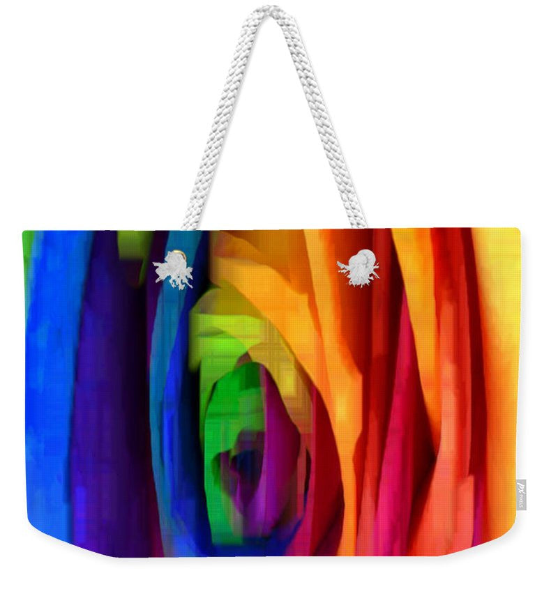 Weekender Tote Bag - Rainbow Rose