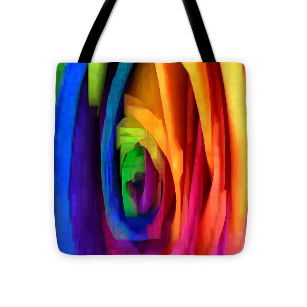 Tote Bag - Rainbow Rose