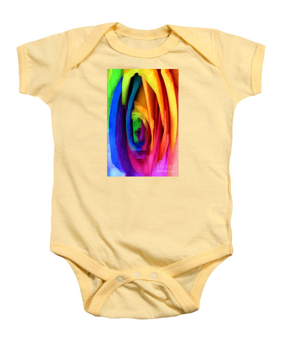 Baby Onesie - Rainbow Rose