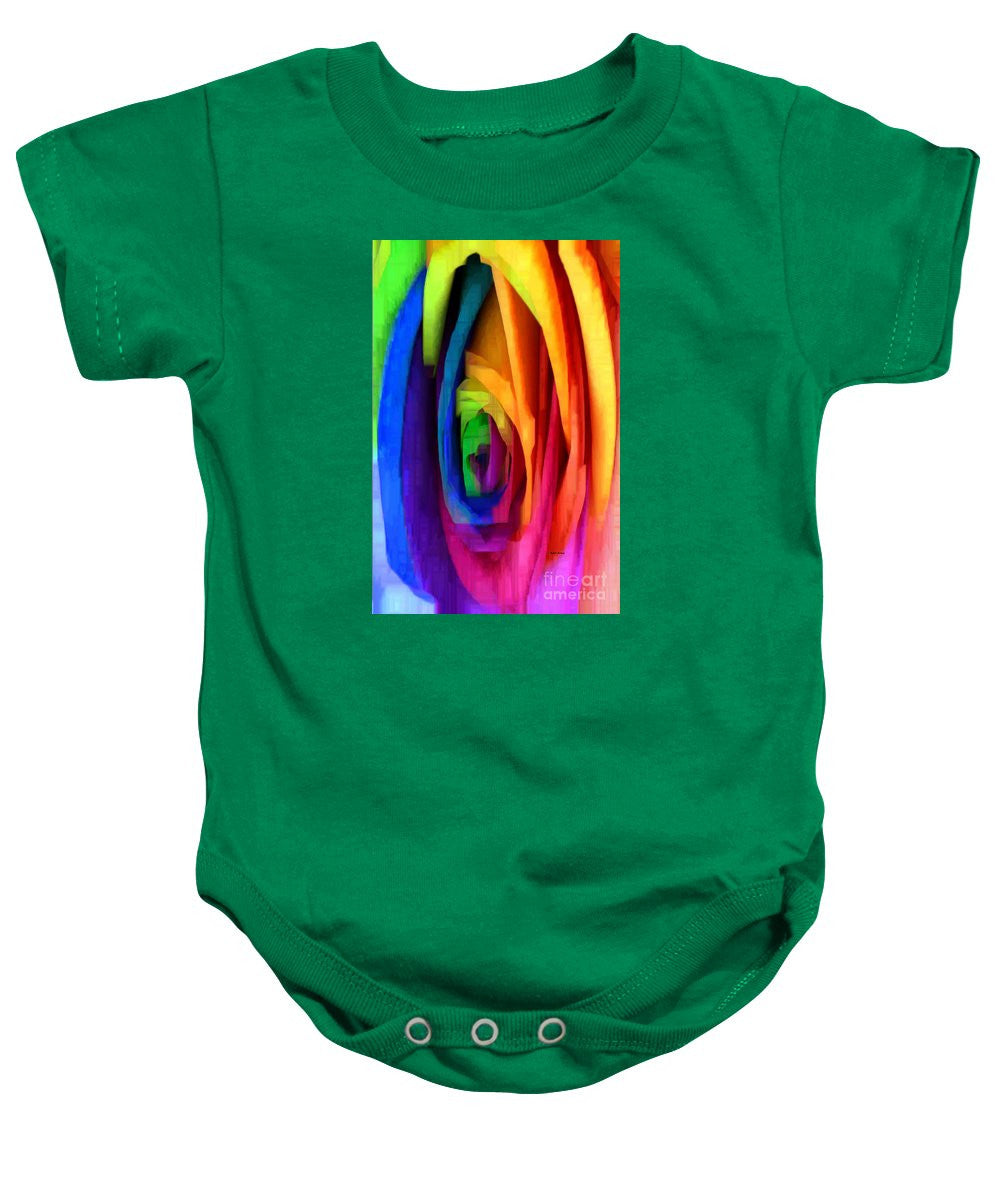 Baby Onesie - Rainbow Rose