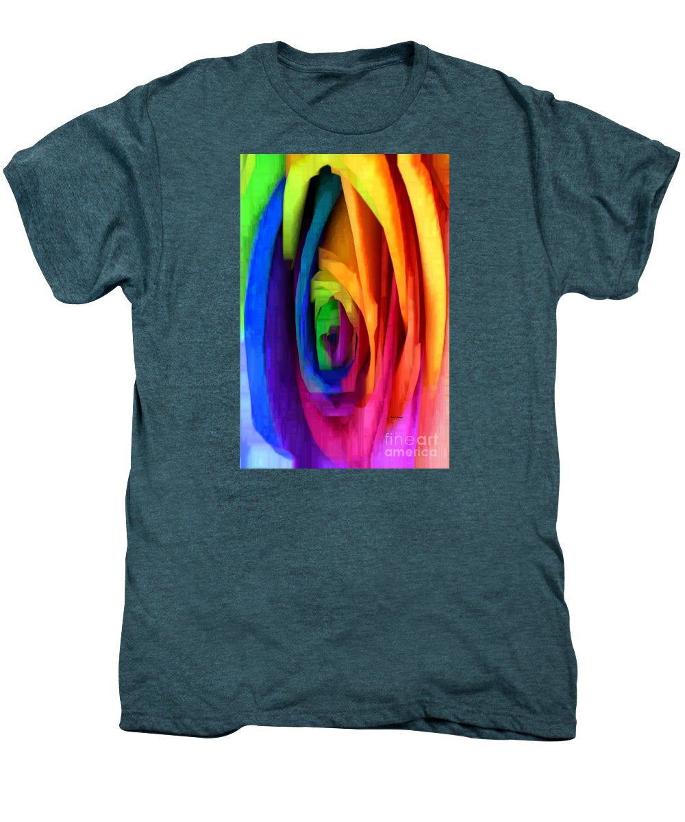 Men's Premium T-Shirt - Rainbow Rose