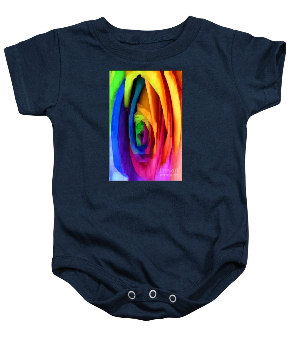 Baby Onesie - Rainbow Rose