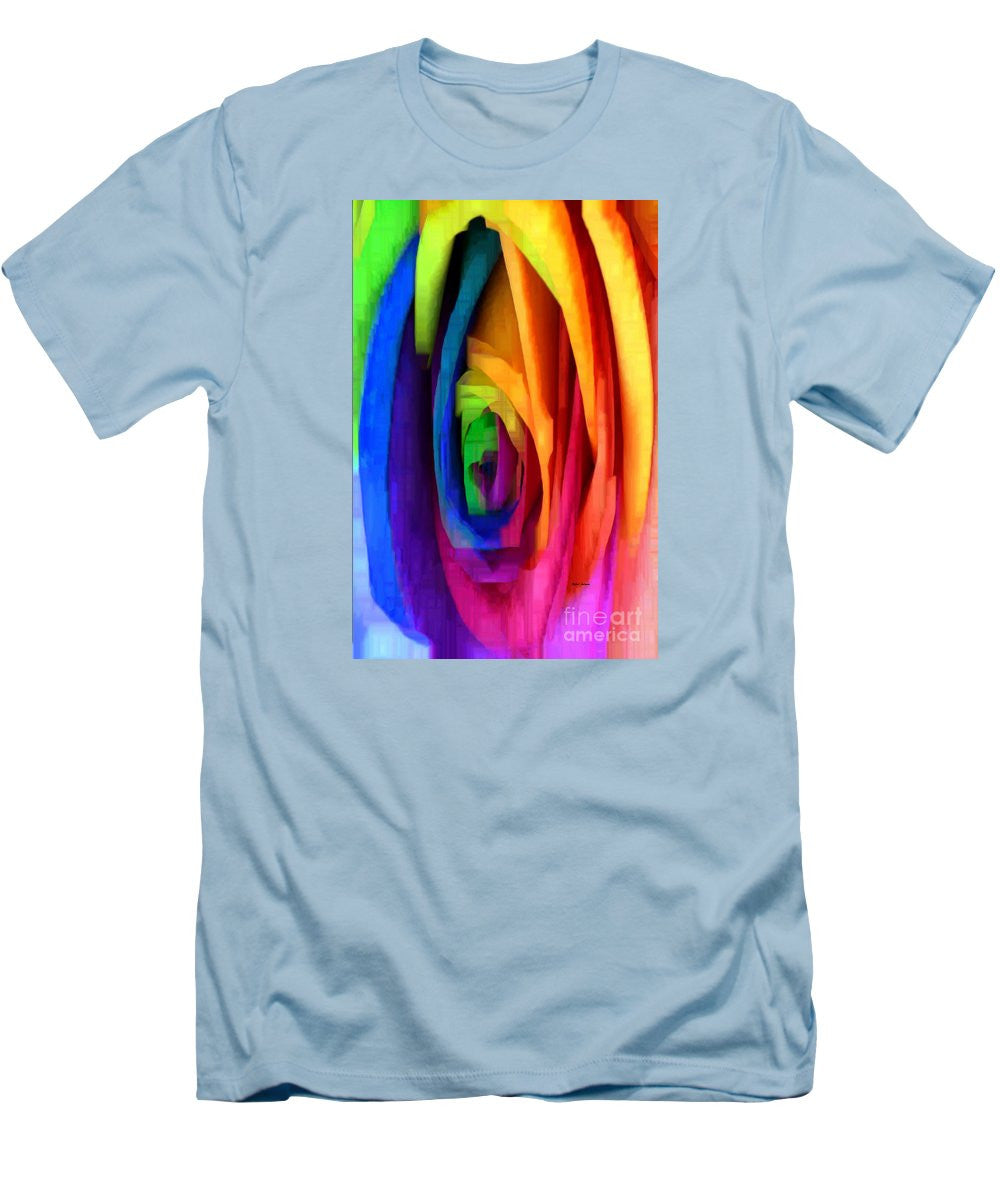 Men's T-Shirt (Slim Fit) - Rainbow Rose