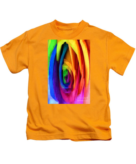 Kids T-Shirt - Rainbow Rose