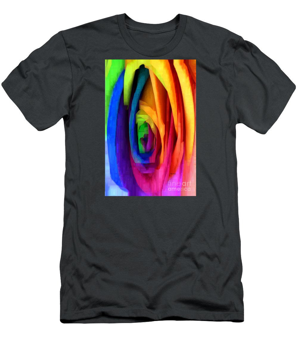Men's T-Shirt (Slim Fit) - Rainbow Rose