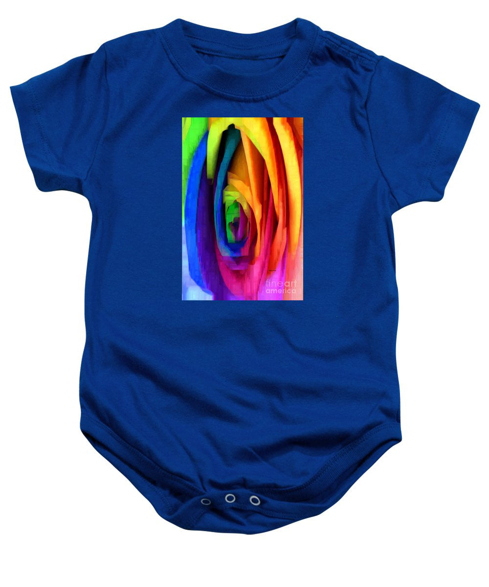 Baby Onesie - Rainbow Rose